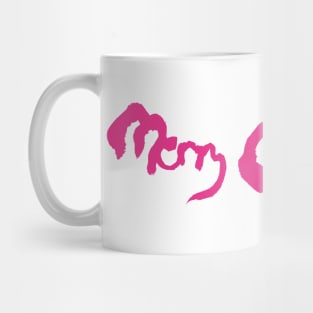 Font Logo-Meredith Pink Mug